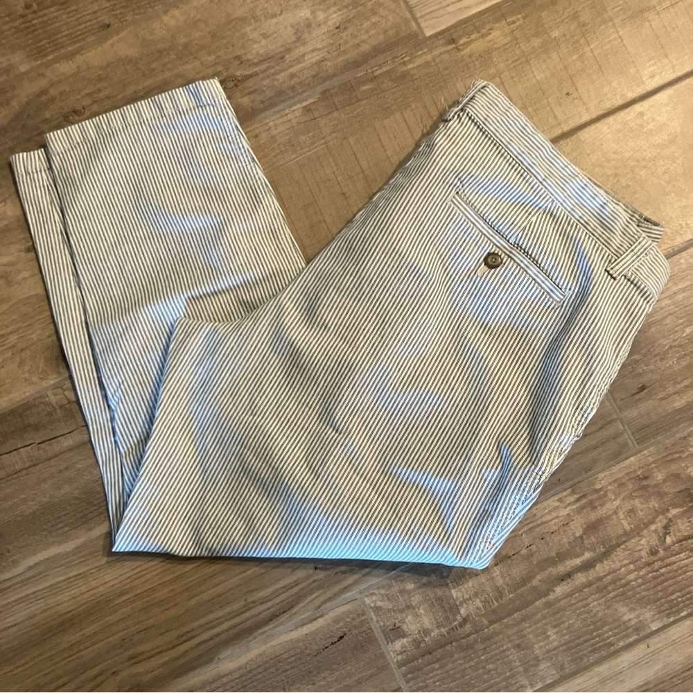 Khakis By Gap Pants Size 18 Blue White Stripe Girlfriend